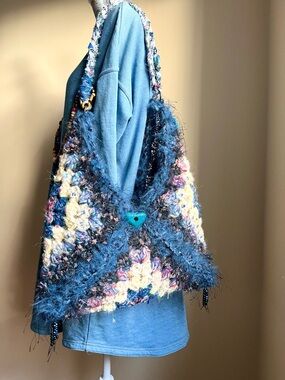 Crochet Large Granny Square Tote